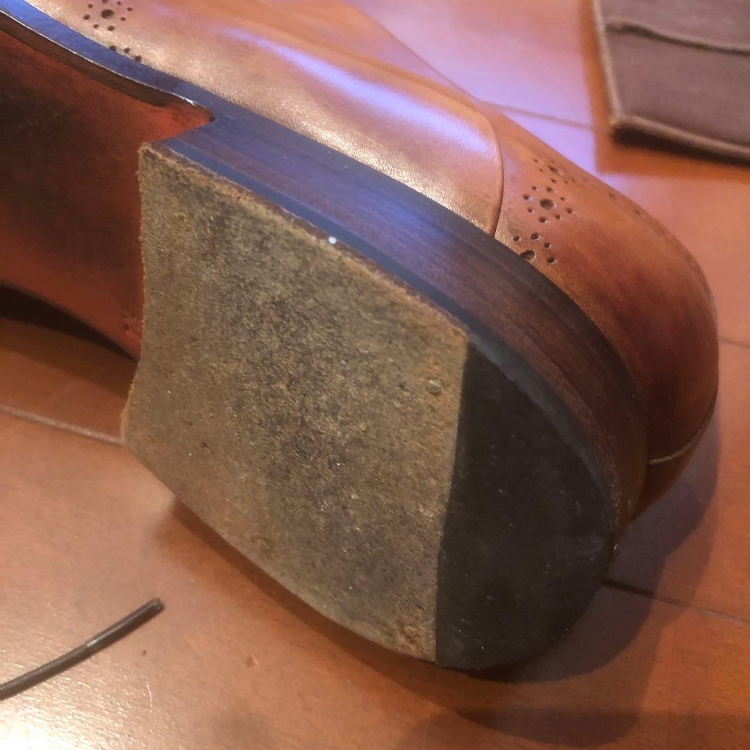 サントーニ　Santoni /ドレスシューズ 71/2【ライトブラウン】