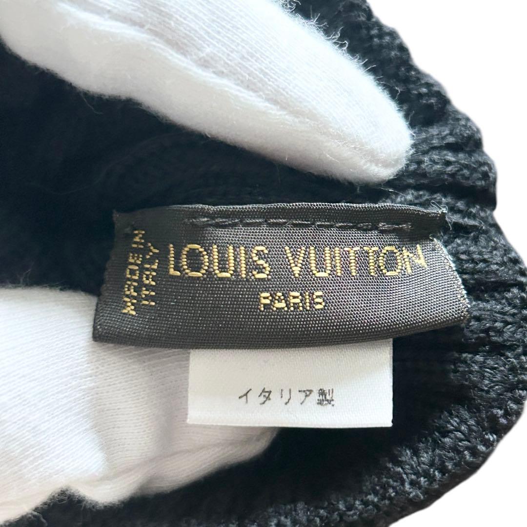 【極美品】ルイヴィトン　手袋　ダミエ　ブラック　ブラウン　メンズ　ウール