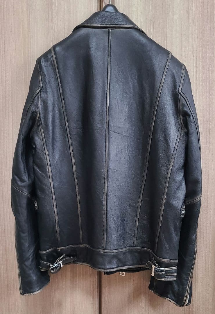 nano ・universe ヴィンテージ加工　ダブルライダースジャケット