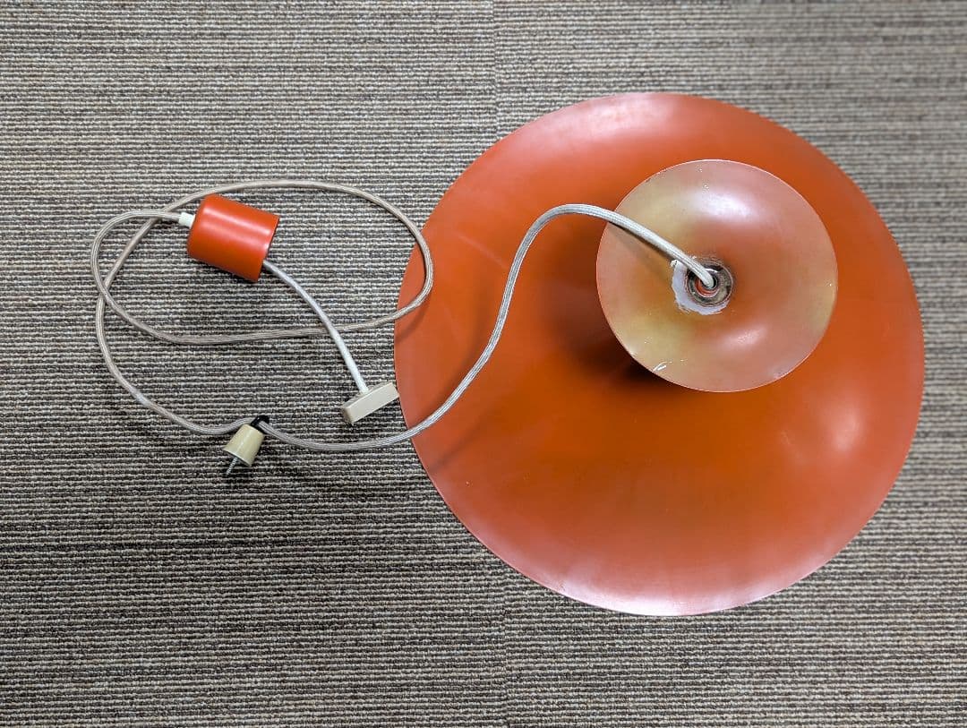 1970年代/アンティーク/レトロ/天井照明/ミッドセンチュリー/通電確認済み