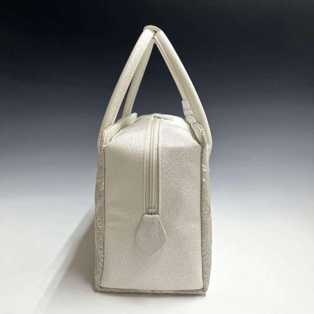 新品未使用品　京都 西陣織正絹帯地使用　利休バッグお茶席　25910