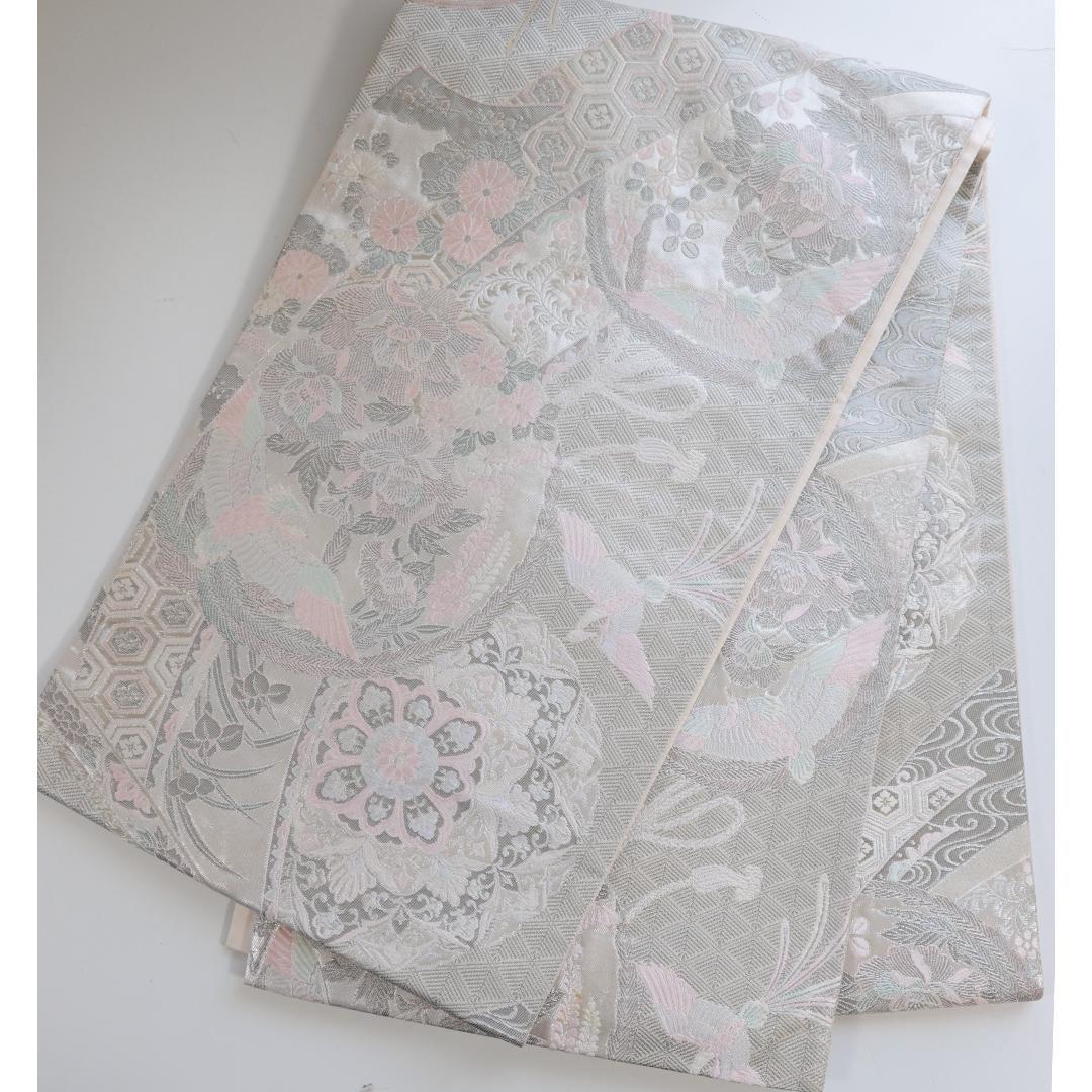 Vintage■振袖7点セット帯新品帯締め帯揚げフルセット成人式UA26