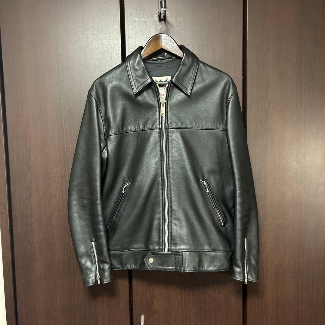 666 シングルライダースジャケット ステアハイド　MADE IN UK 42