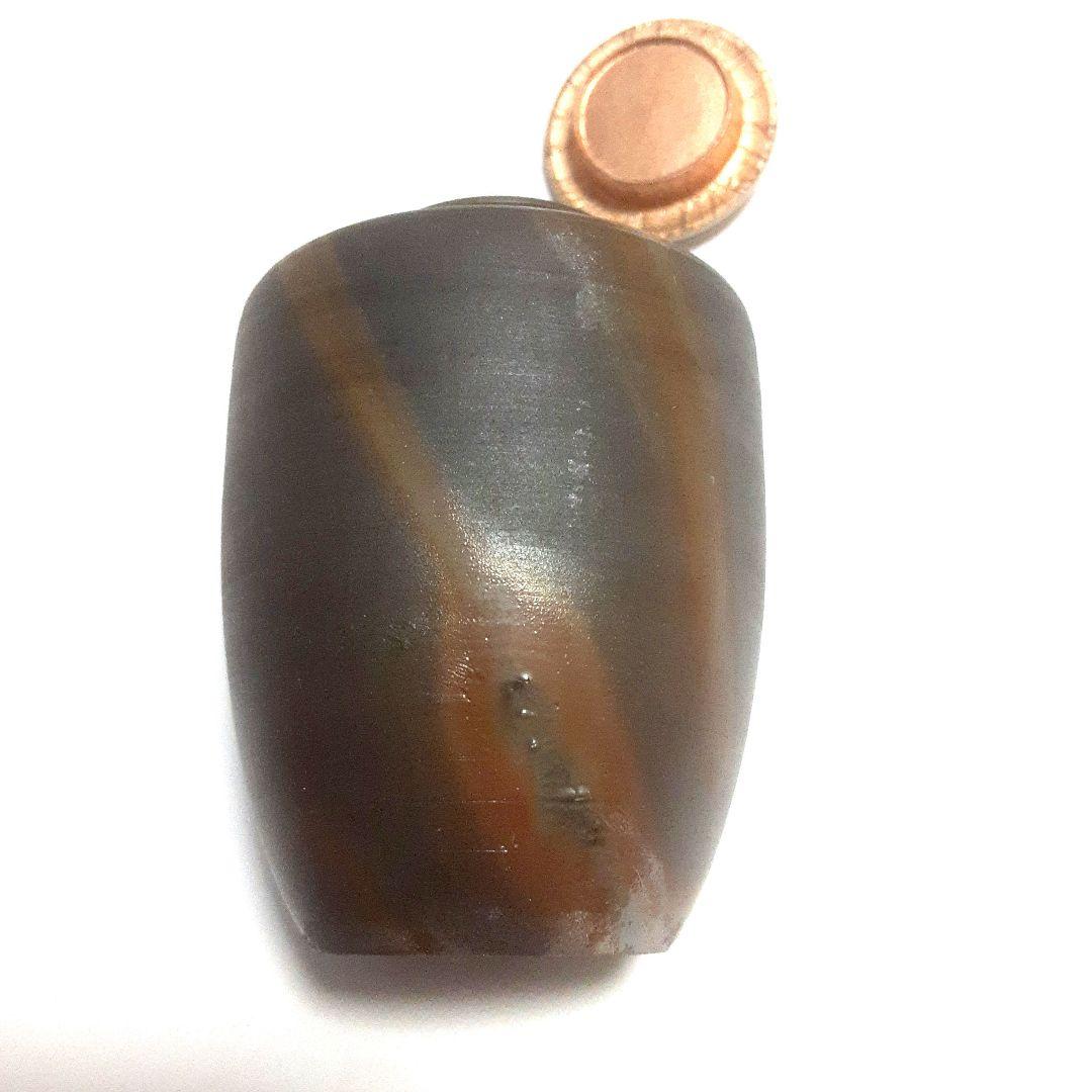 匿名配送、送料込み【新品未使用】備前焼　小西陶古　茶入れ　霧箱有り