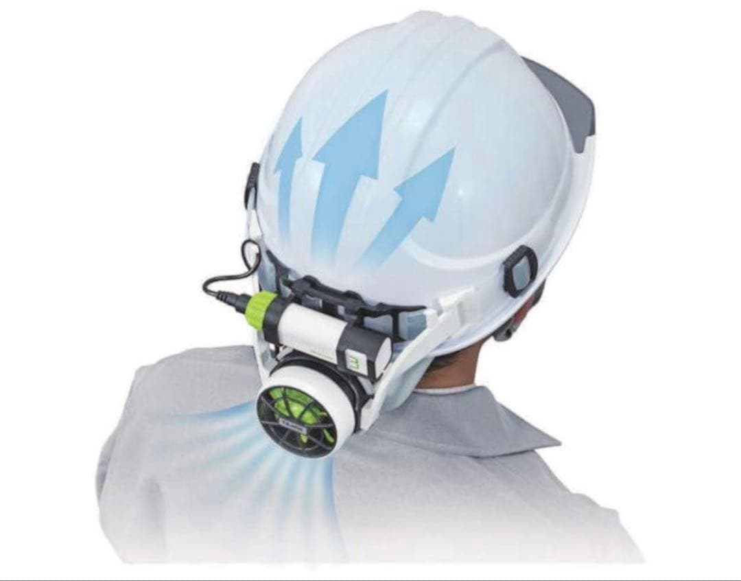 ヘルメット用送風ファン タジマ 清涼ファン風雅ヘッド フルセット 熱中症対策