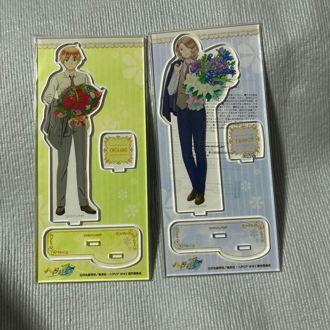 ヘタリア イギリス フランス アクリルスタンド chibiぬいぐるみ アクスタ