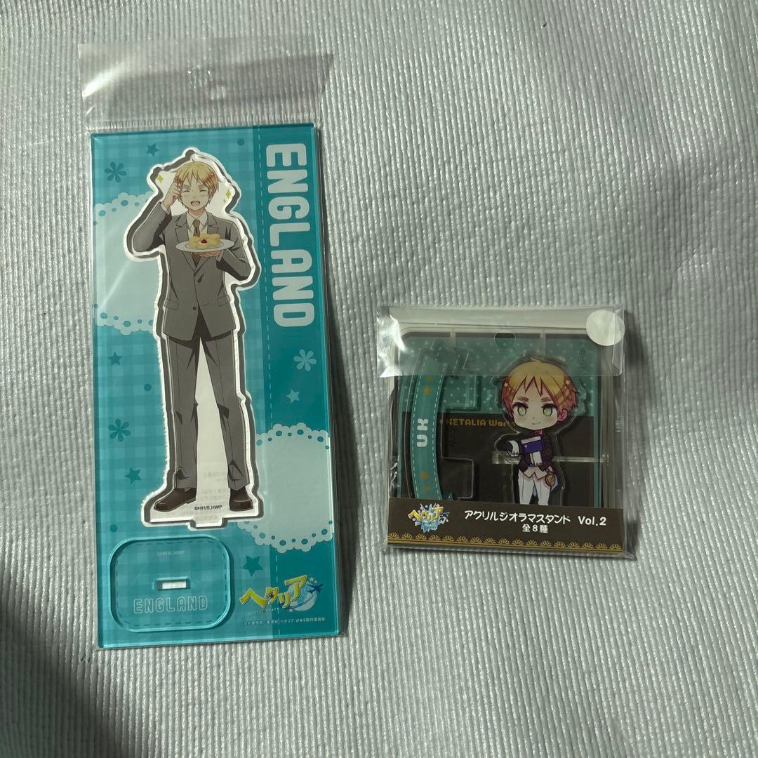 ヘタリア イギリス フランス アクリルスタンド chibiぬいぐるみ アクスタ