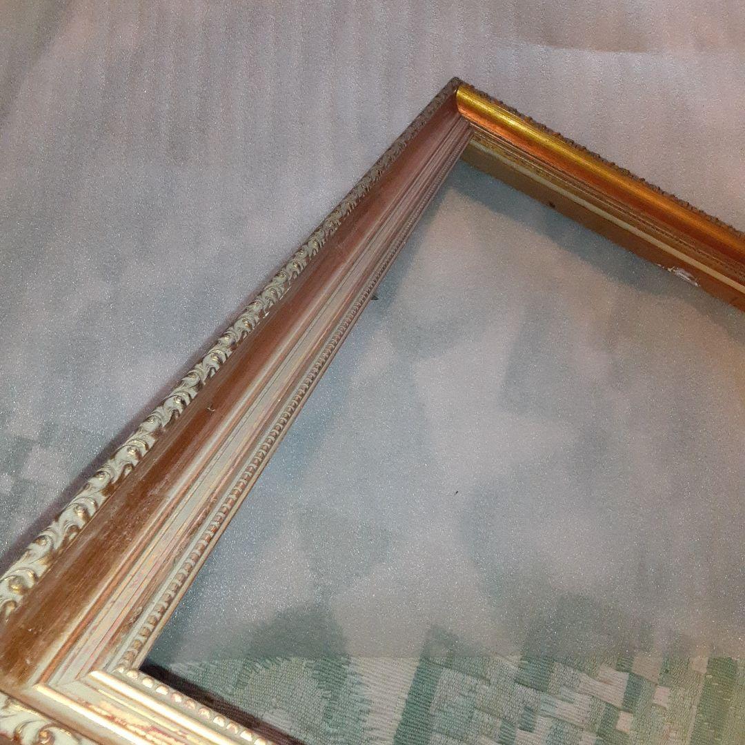 額縁　F12号　61×50.5　木製　フレーム　縁のみ
