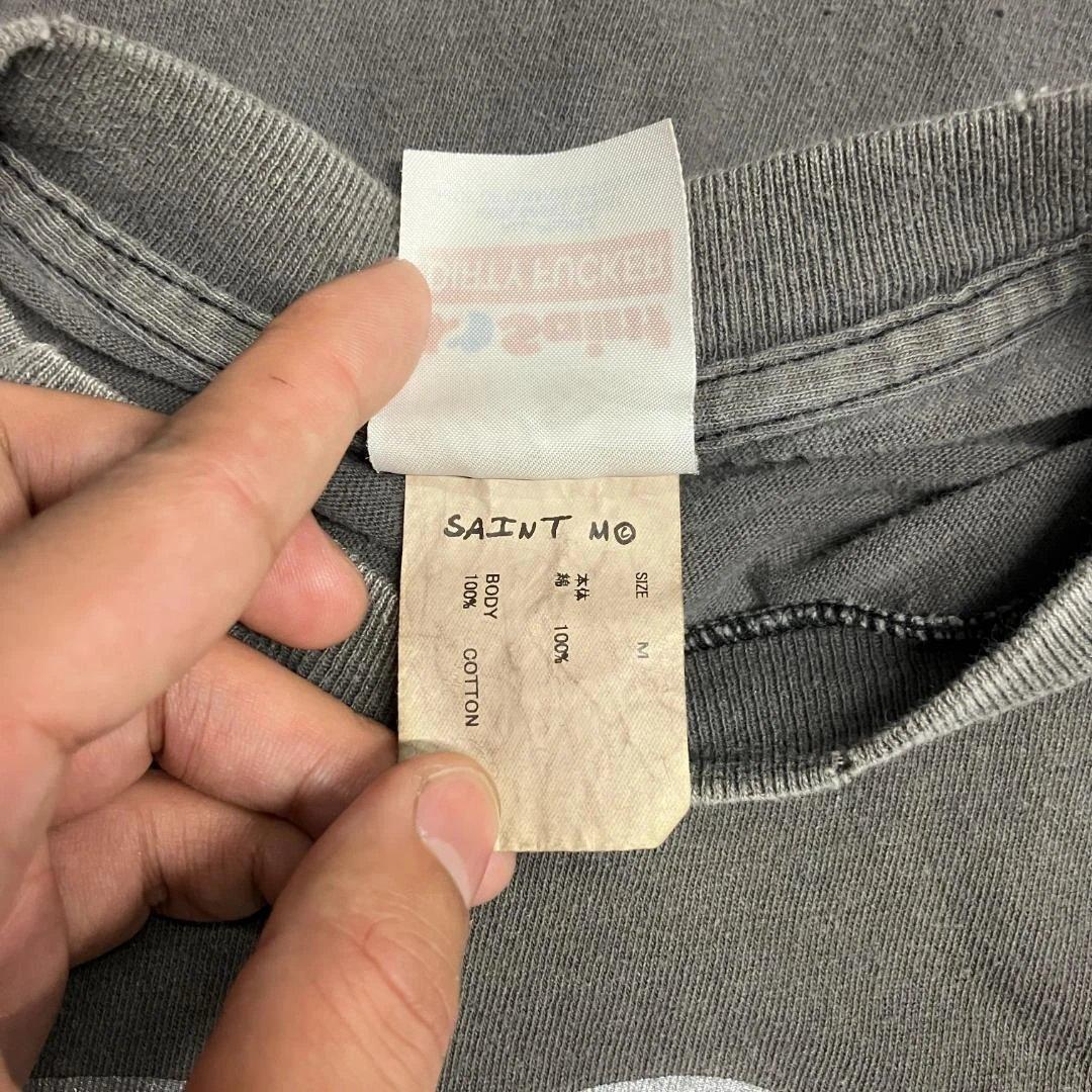 SAINT MICHAEL SS Tee HEART LOVE ブラック M