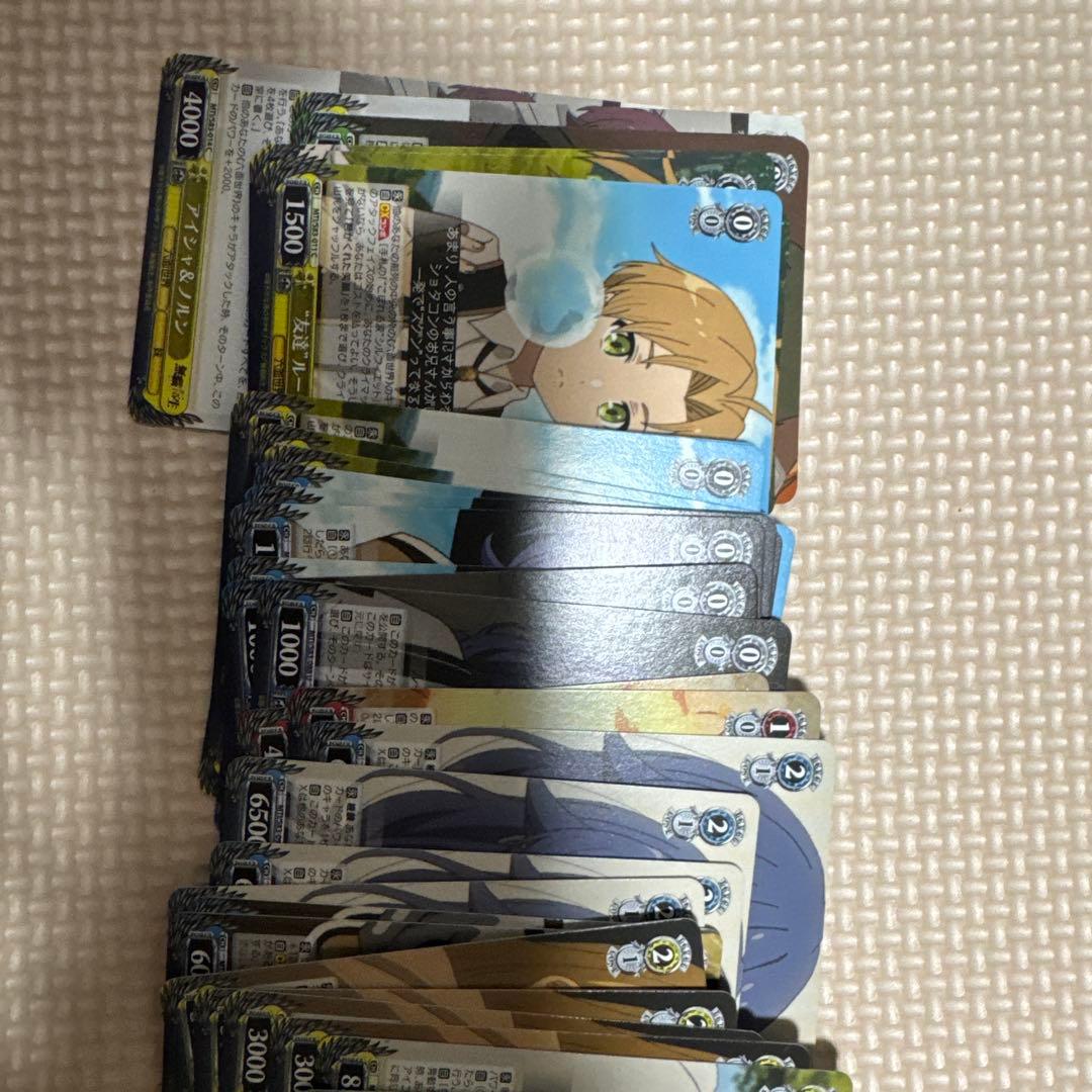 ヴァイスシュバルツ　無職転生作りかけデッキ　ルーデウスサイン入り