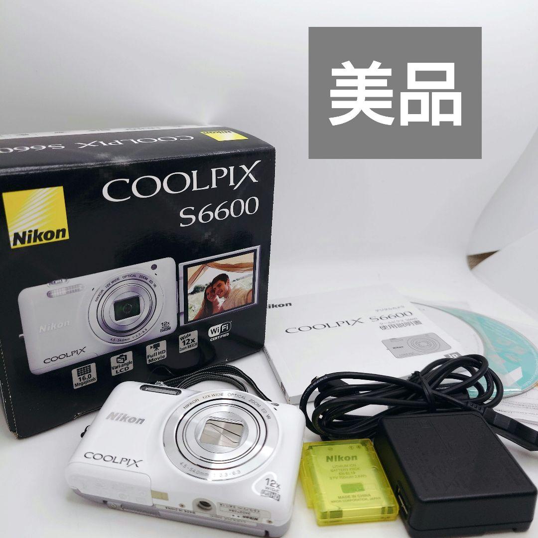 ✨【Nikon COOLPIX S6600WH（ナチュラルホワイト）】✨