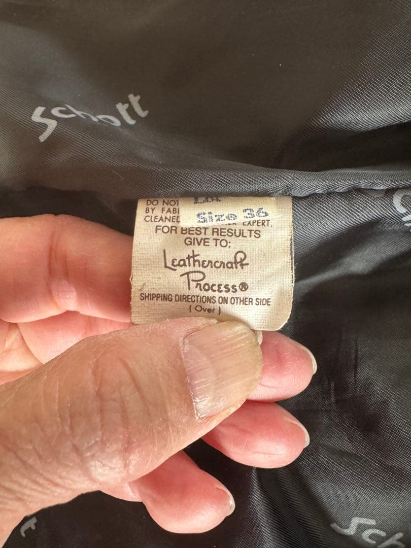 schott ショットブラック シングルライダースジャケット　36 M相当