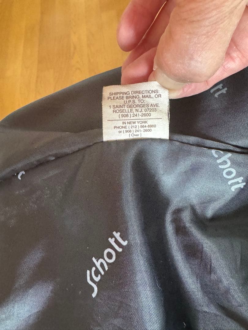 schott ショットブラック シングルライダースジャケット　36 M相当