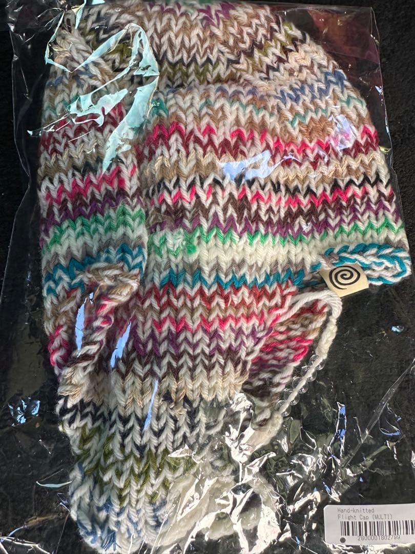 帽子 SOL soonerorlaterHAND-KNITTED FLIGHT CAP