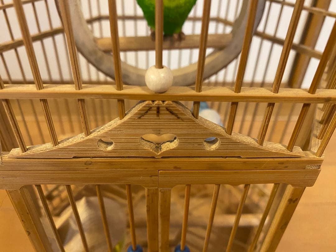 ⭐️限定値下げ　鳥籠　手作り　竹細工　工芸　匠③