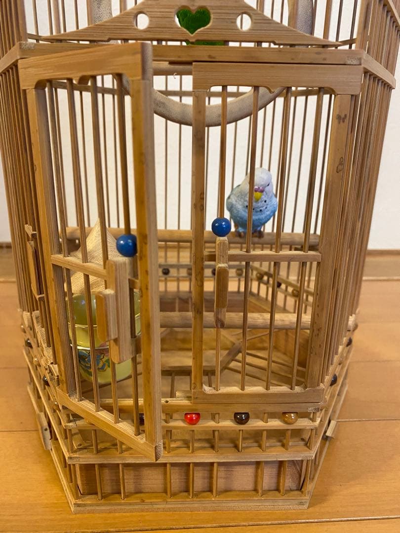 ⭐️限定値下げ　鳥籠　手作り　竹細工　工芸　匠③