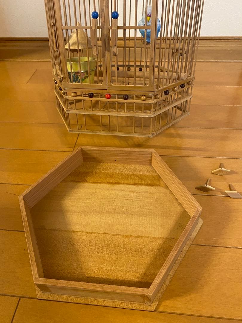 ⭐️限定値下げ　鳥籠　手作り　竹細工　工芸　匠③