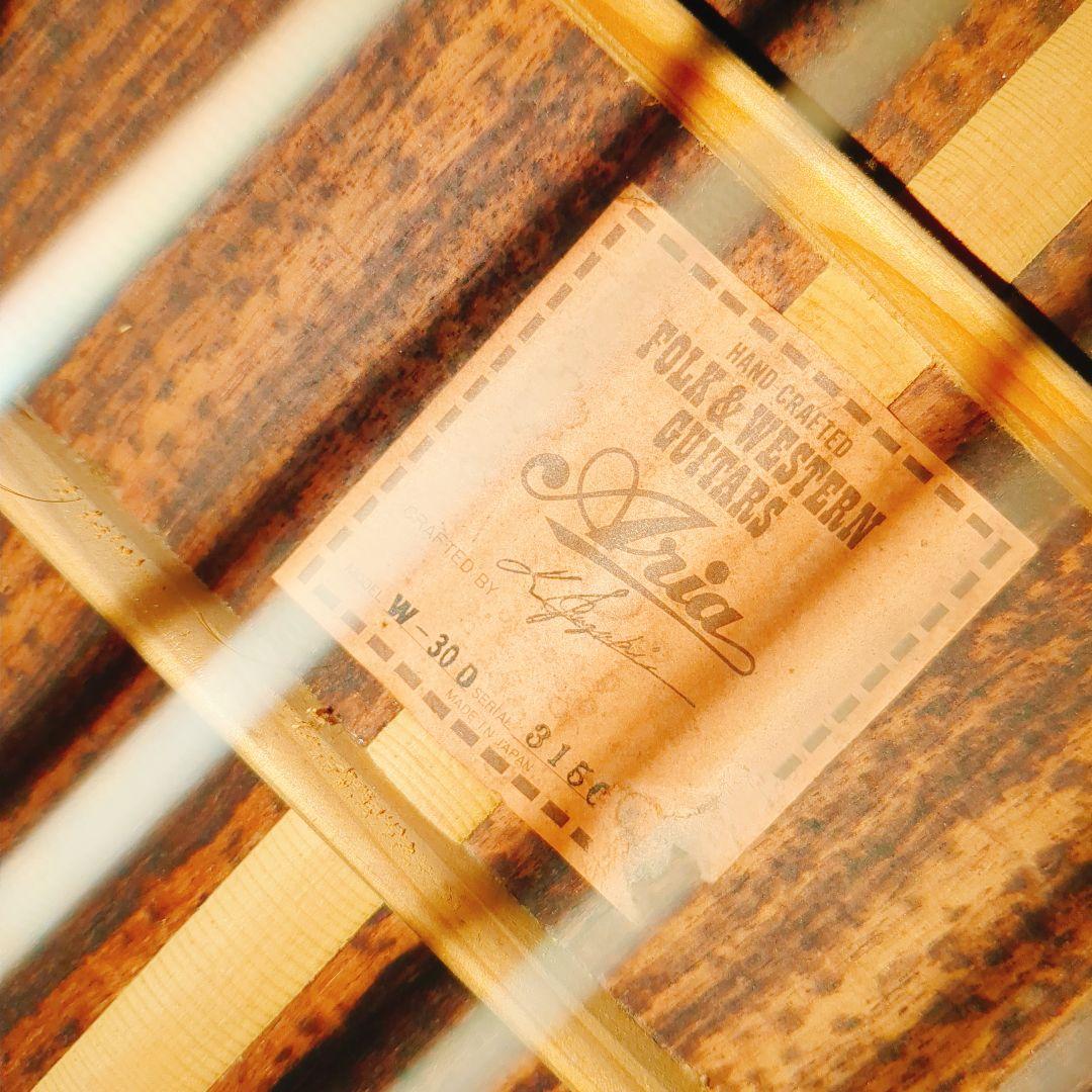 音出し確認済 ★ ARIA W-30D ドレッドノートアコースティックギター