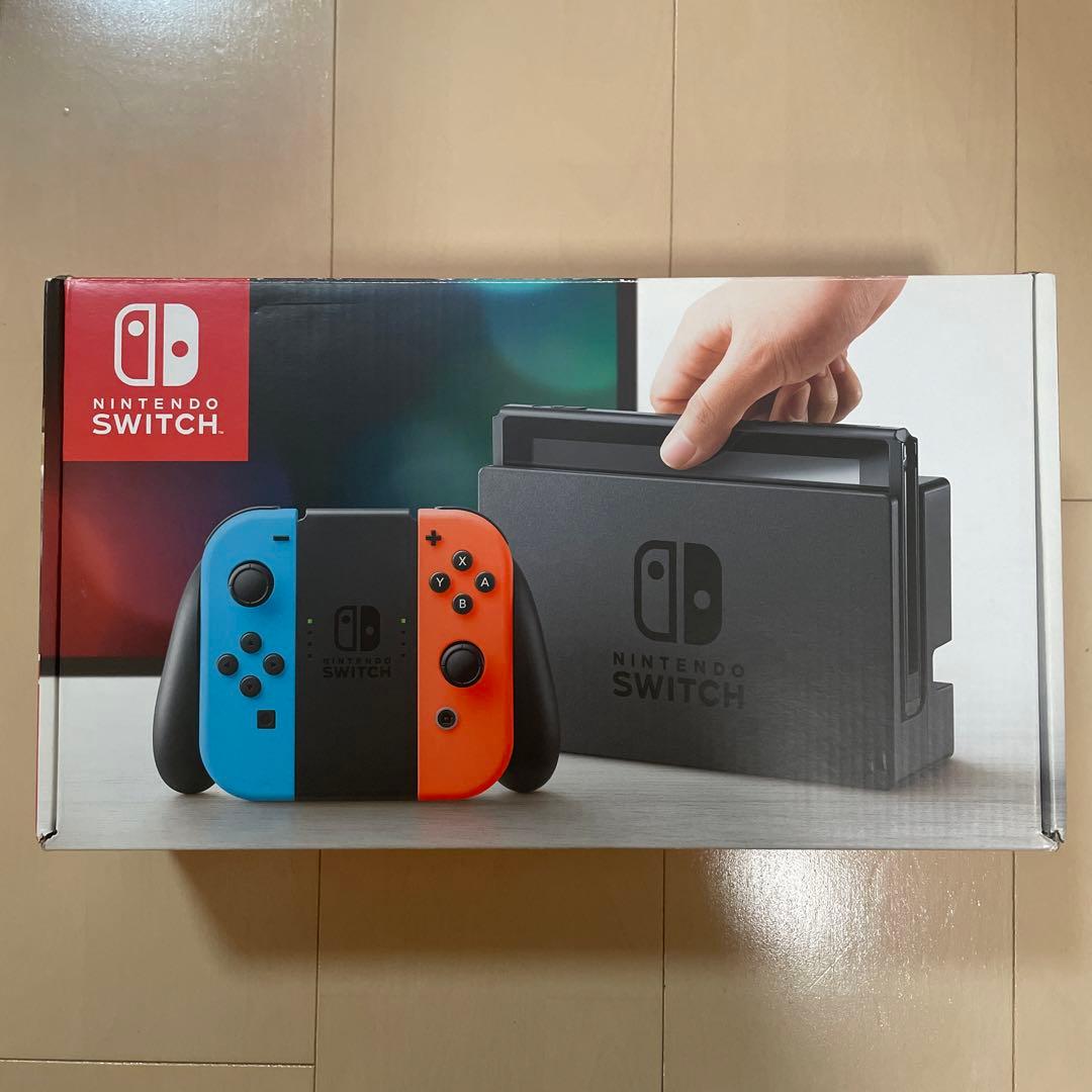 Nintendo Switch 本体 ネオンブルー・レッド＋LANアダプター