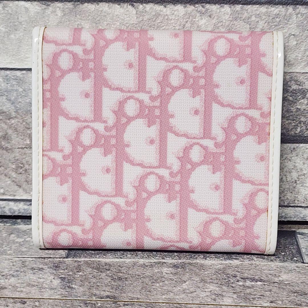 クリスチャンディオール トロッターウォレット 2つ折り財布 ピンク ヴィンテージ