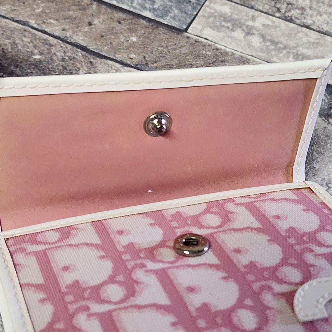 クリスチャンディオール トロッターウォレット 2つ折り財布 ピンク ヴィンテージ