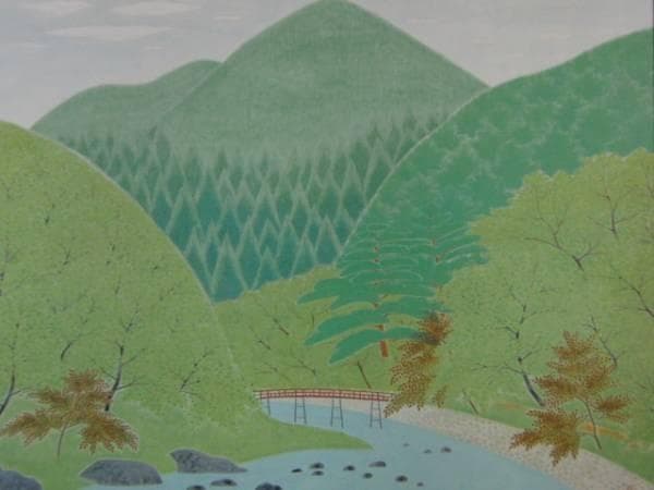 塩出英雄、渓潤、超希少額装用画、新品額装付