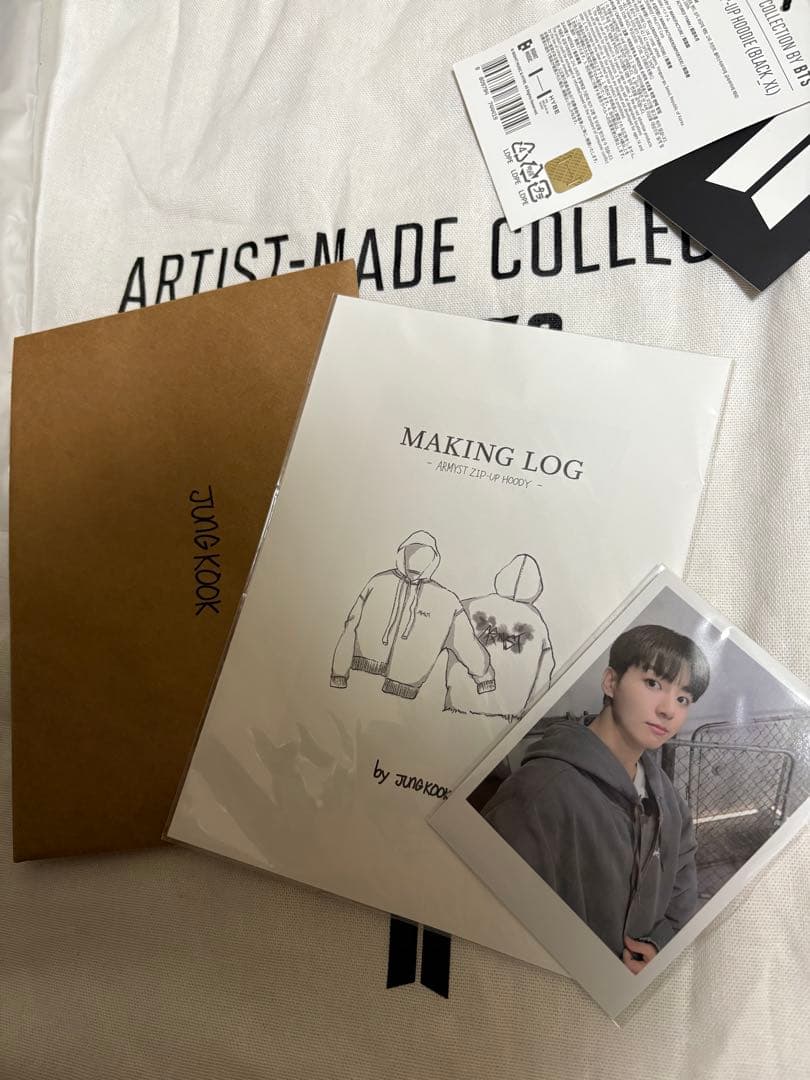 BTS ジョングク グク アーティストメイド フーディ　XLサイズ BLACK