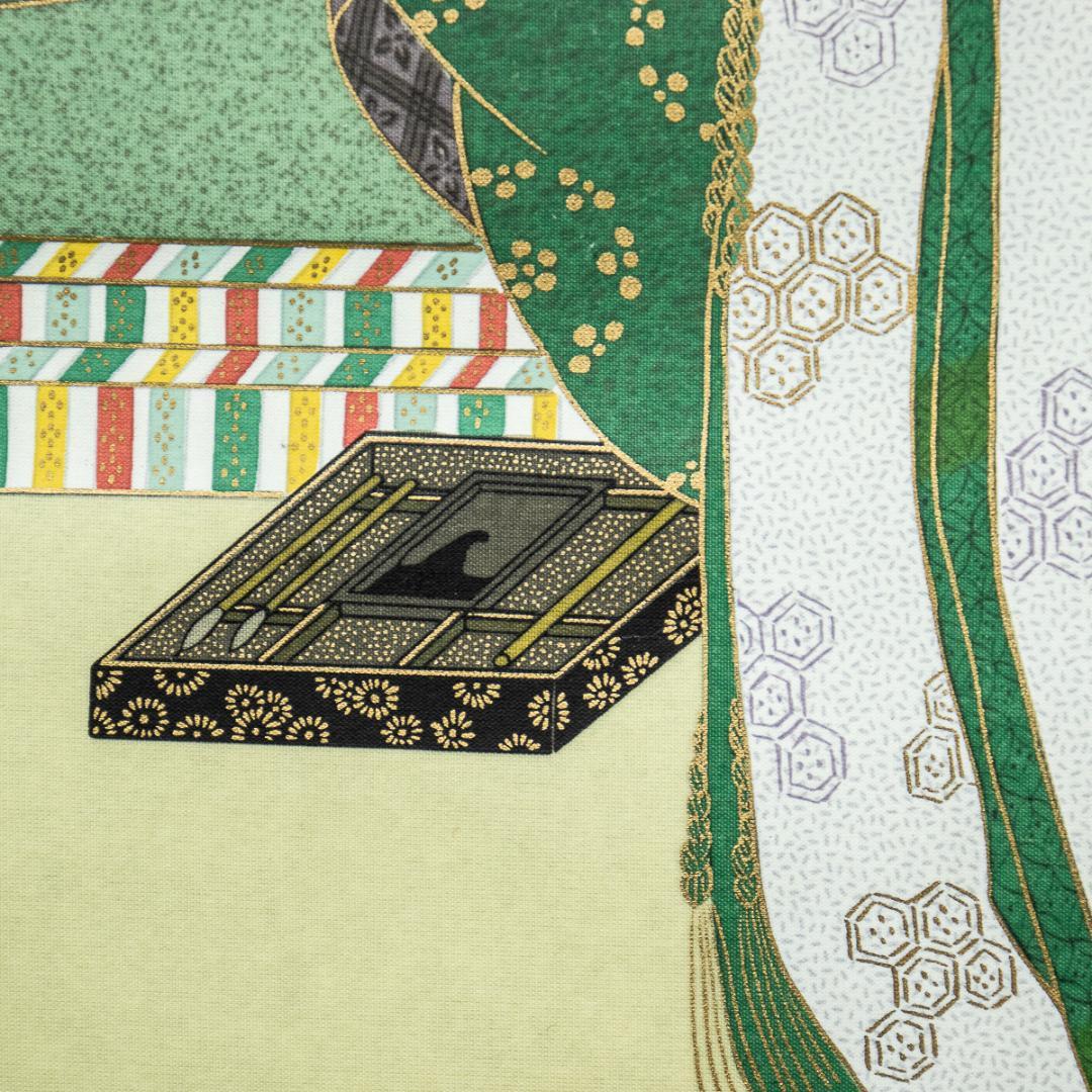 掛軸-1247　佐竹本三十六歌仙　斎官女御　紀貫之　小大君　木版彩色　伊藤嘉晃