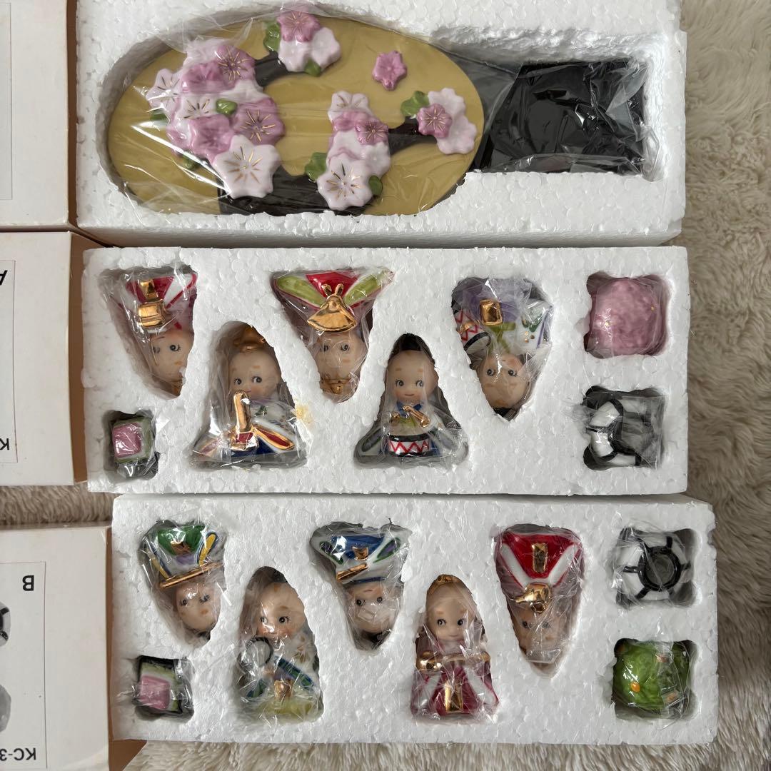 【極美品】加藤工芸　ローズオニールキューピー　お雛様　三段雛飾り　ひな祭り