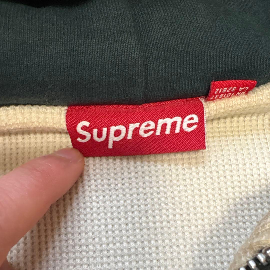 SUPREME フード付きジップアップパーカー Mサイズ