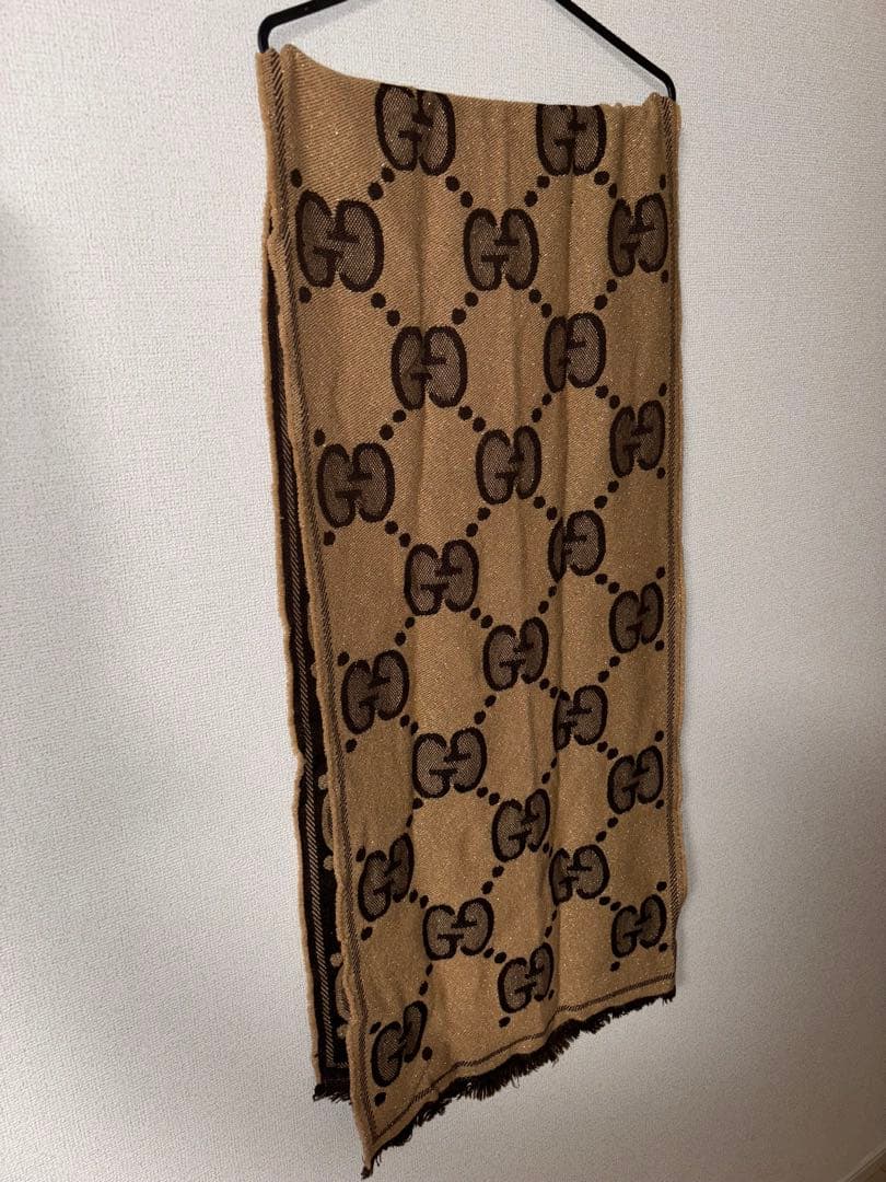 ※魂さん専用※GUCCI GG ウールラメジャカードスカーフマフラー