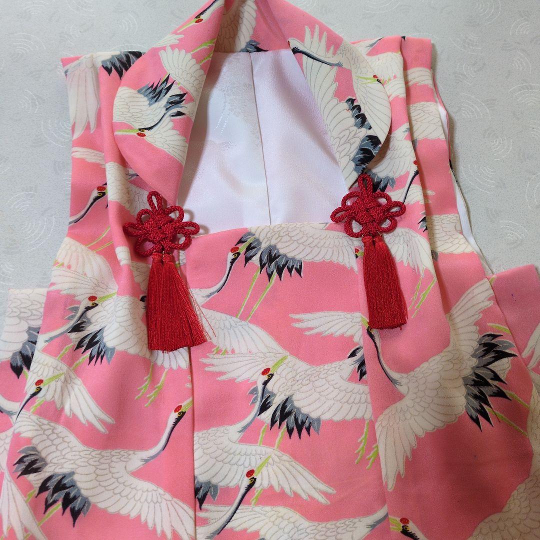 七五三３歳正絹手縫いの被布（中綿無し）