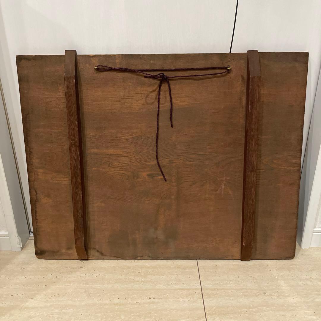 桃印　木製　看板￼ マッチ 安全燐寸 品質特撰　昭和レトロ