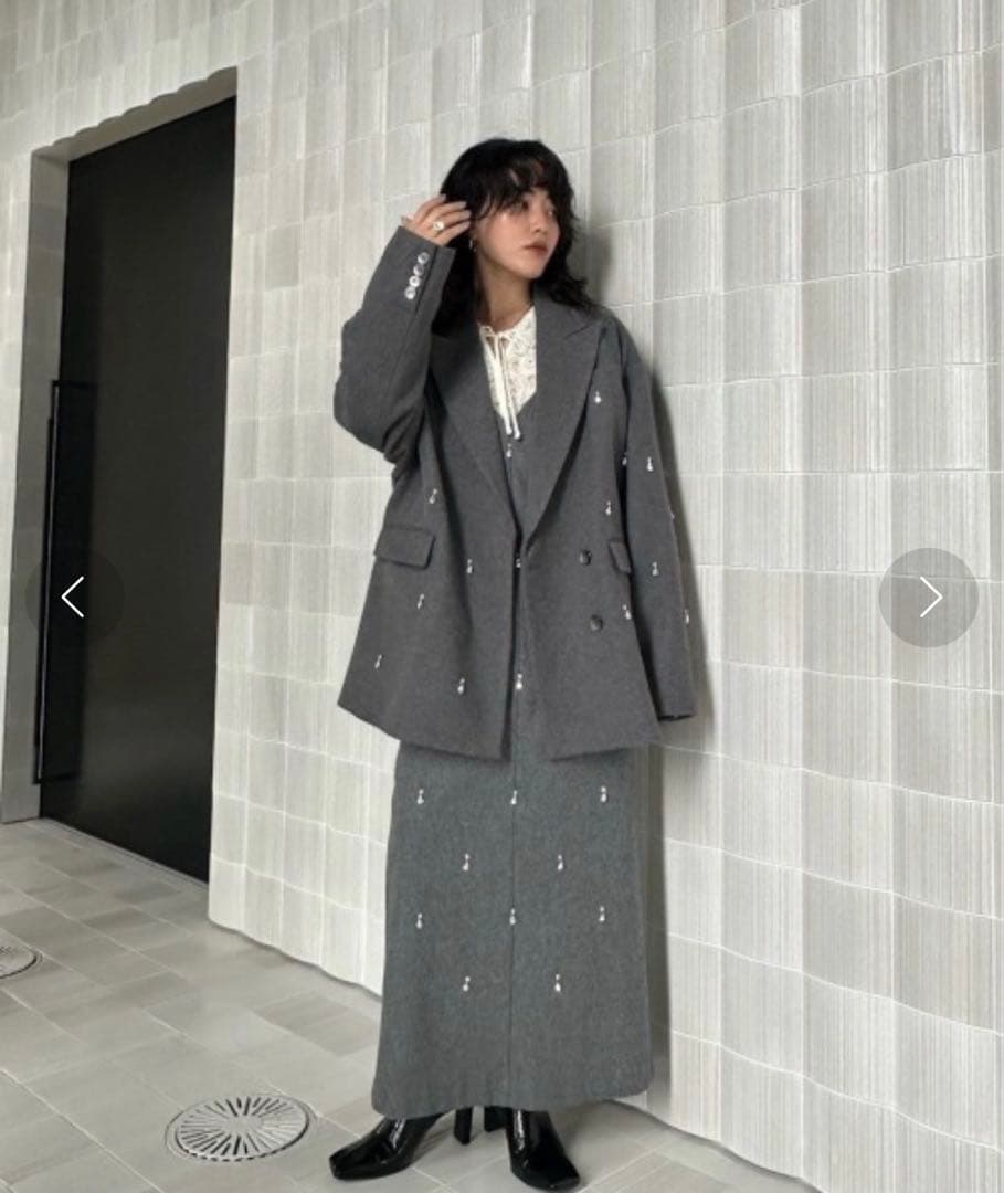 UND ELSA BIJOU WOOL JACKET Mサイズ