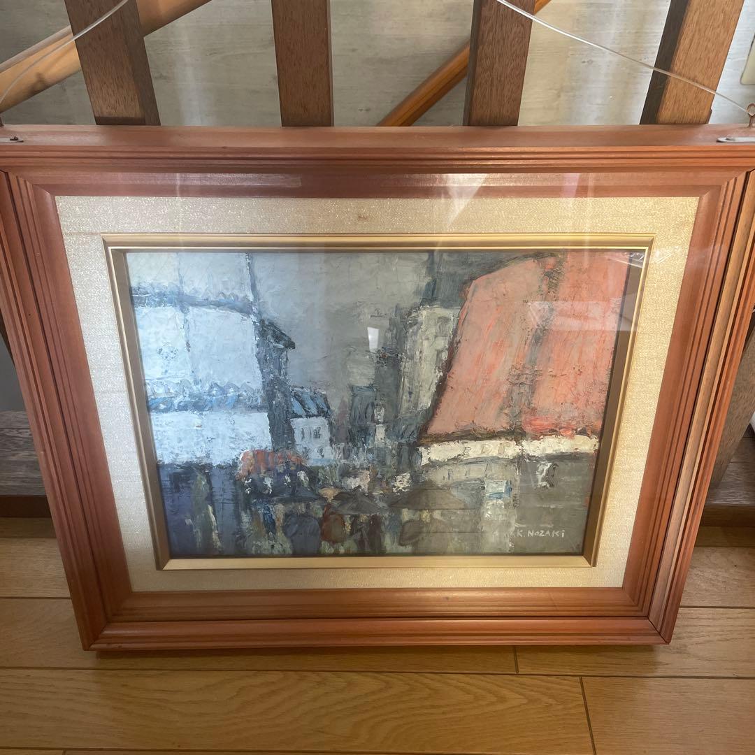 “一日一絵”野崎耕二　油絵６号　“府中の街並み”