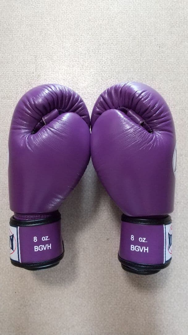 本革製WINDYボクシンググローブ 8oz 紫 新品