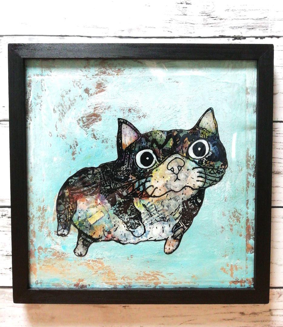 黒額縁ご確認ページ　「プカプカ猫」