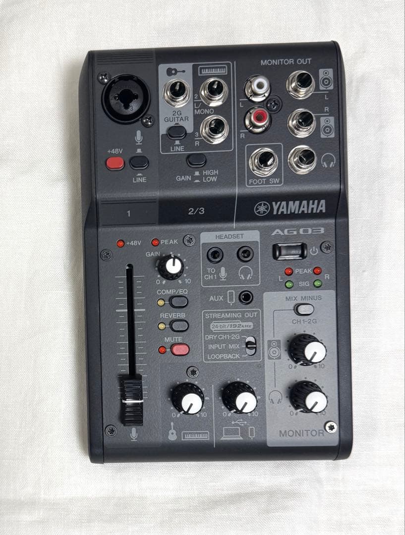 YAMAHA AG03MK2（ブラック）