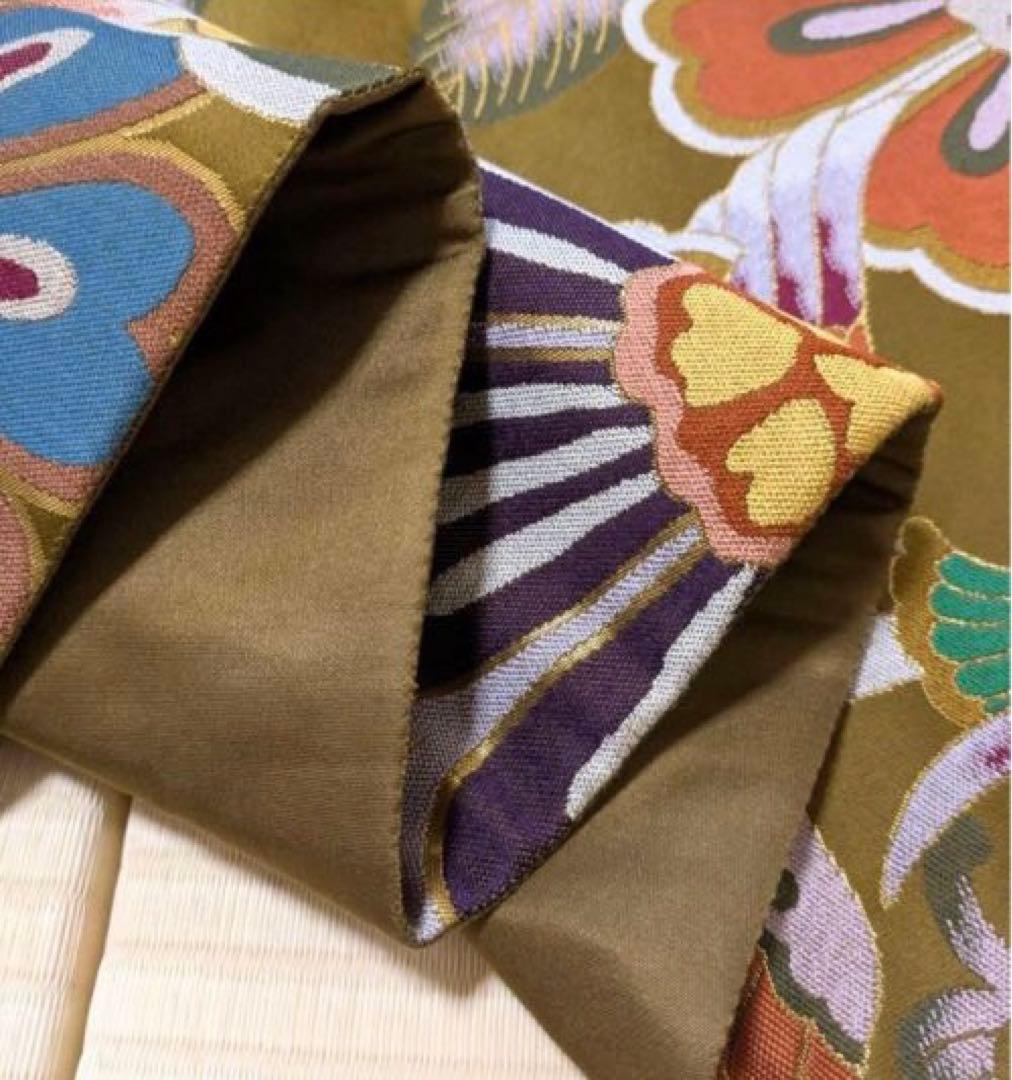 あーさん 白陵苑大庭風 大胆な織柄 鳳凰 花 袋帯