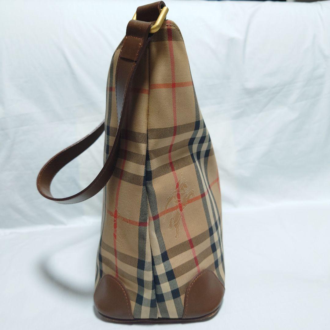 〈希少〉BURBERRY　ショルダーバッグ　月桂樹　シャドーホース　レザー