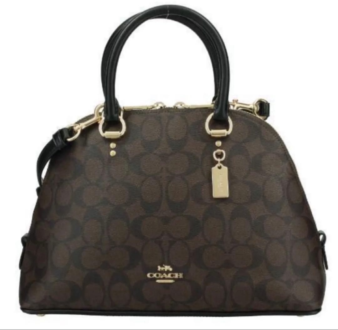 COACH コーチ　ブラウン×ブラック 2558 IMAA8 ハンドバッグ