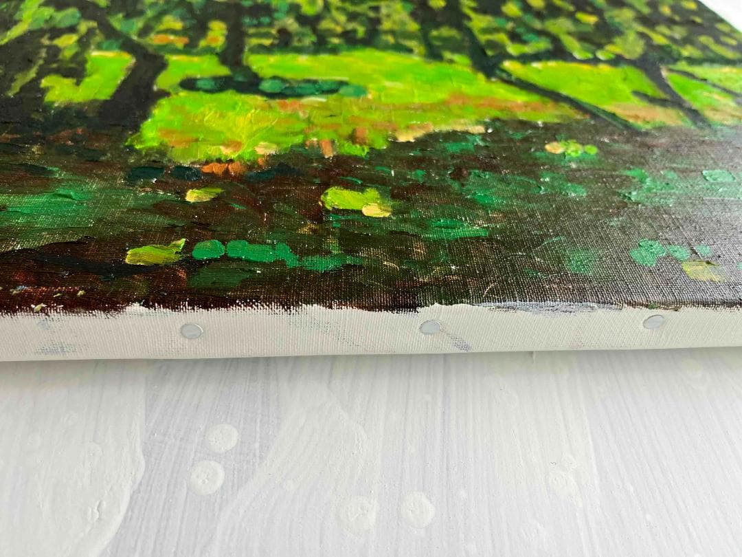 32×41㎝「果樹園3」油彩・原画・F6