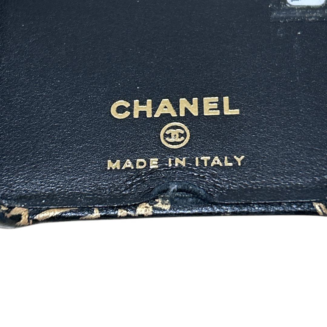 CHANEL マトラッセ カメリア カーフスキン iPhoneX 携帯ケース