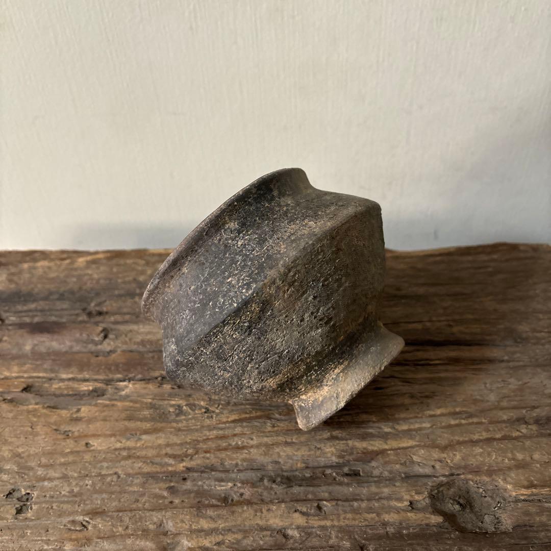 須恵器小壺　古美術　古道具　花器　アンティーク　骨董　新羅　高麗　南蛮　検:李朝