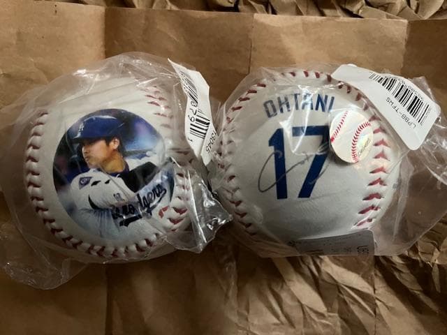 東京開幕記念WS24対戦記念＆大翔平NL・MV賞記念ローリングスBALL2個組