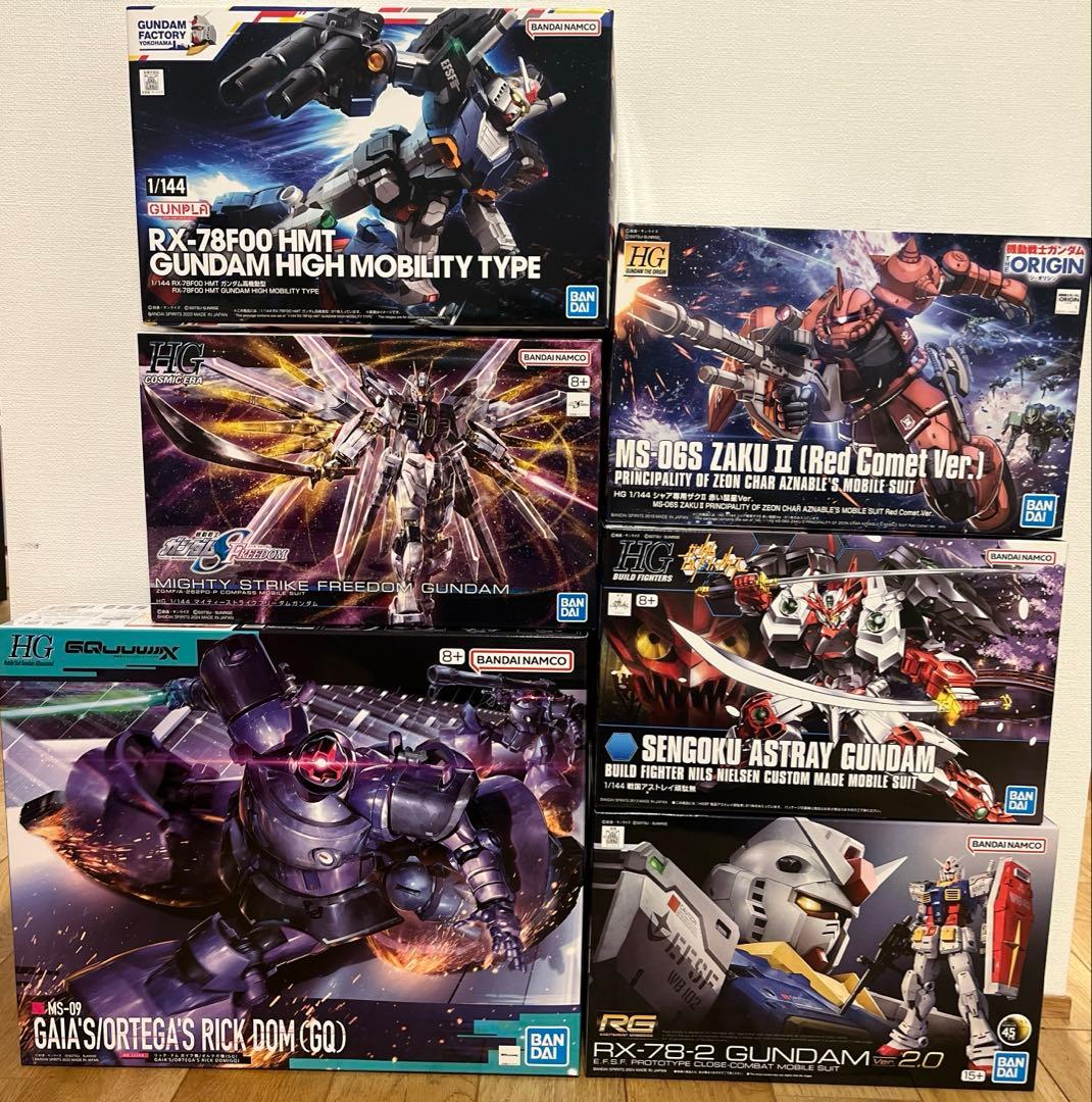 激安 RG/HGガンプラ6点セット RX-78F00 HMT 他