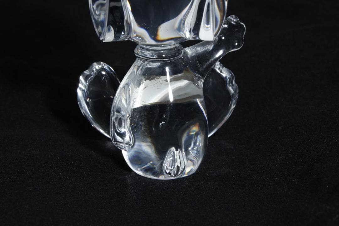 Eb2280 Baccarat バカラ スヌーピー クリスタル 置物 インテリア