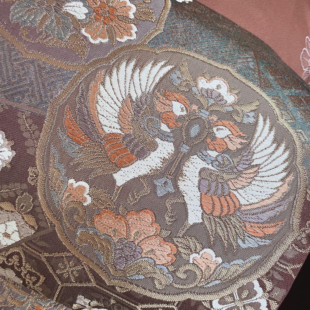 訪問着+長襦袢　フルセット　椿　相良刺繍　入学式　卒業式　着物　付け下げ　H10