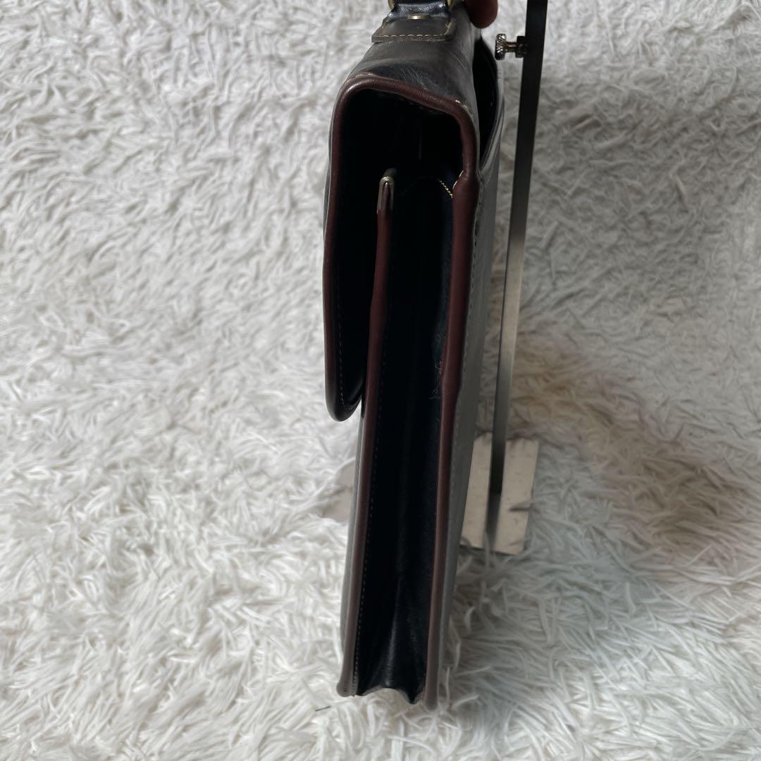 マスターピース　ビジネスバッグ　レザー　ブラック　黒　鍵付き