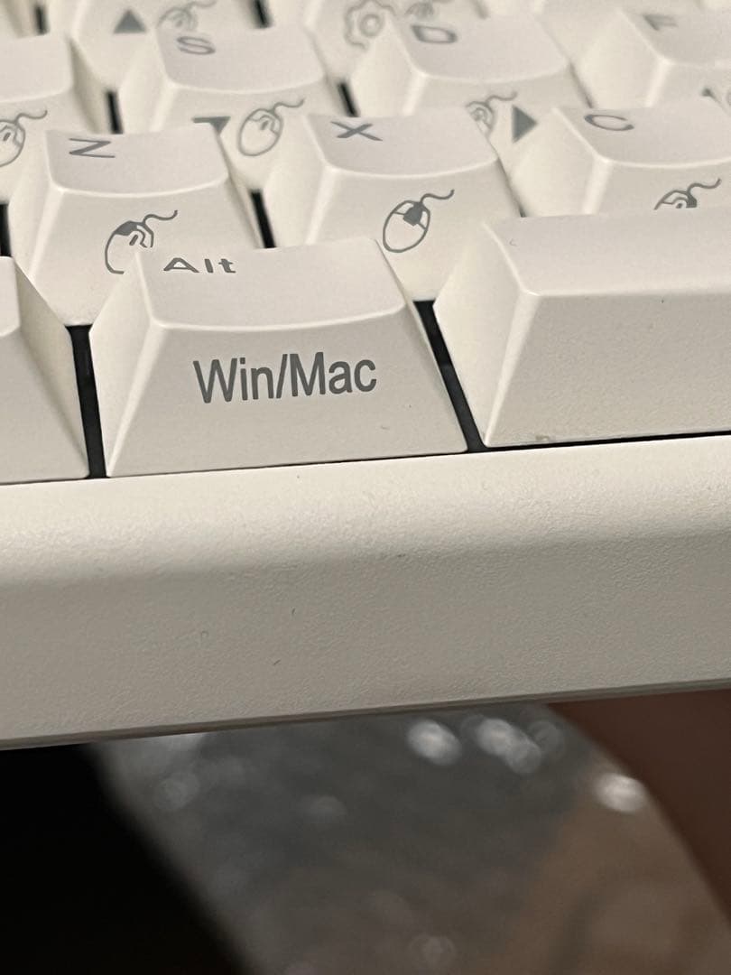 NiZMicro82ホワイトRGB35g静電容量無接点 有線/Bluetooth